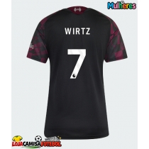 Camisa de Futebol Liverpool Florian Wirtz #7 Equipamento Alternativo Mulheres 2026-27 Manga Curta